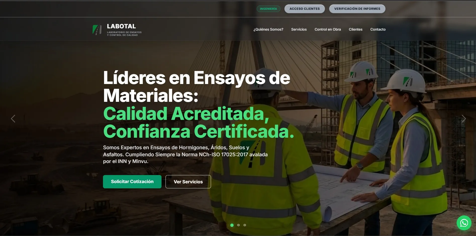 Sitio corporativo Labotal